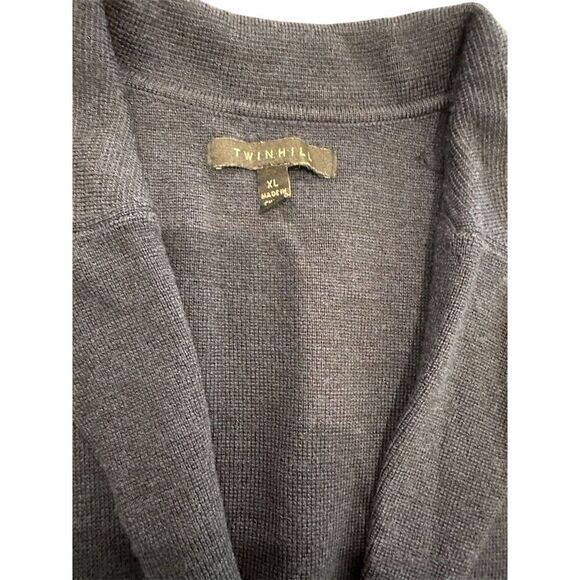 Twin hill Men's XL Blue Knit Blazer Cardigan Casual Fall - Picture 2 of 5